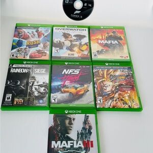 Xbox One Game Lot of 8 - Mafia Trilogy (1 & 3), NFS Heat, Forza 5 & More! Tested